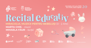 MIRACOLUL MUZICII PENTRU BEBELUȘI | Recital educativ (0-2 ani) | Marta Chiș – vioară, Mihaela Faur – harpă