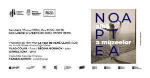 NOAPTEA ALBĂ A MUZEELOR LA FILARMONICĂ | Proiecție de film mut, muzică live, expoziții & tururi ghidate